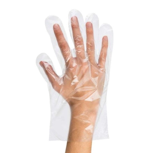 Rękawice foliowe HDPE 100 szt rozmiar L